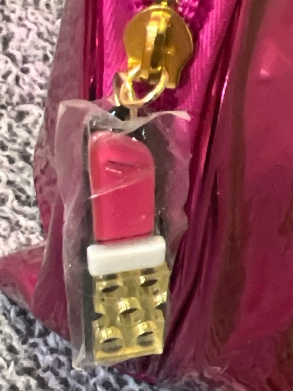 Ulta Beauty Hot Pink Metallic Cosmetic Pouch Duo